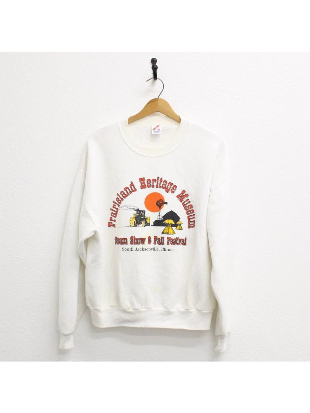 Vintage Prairieland Heritage Museum Illinois Sweatshirt XL